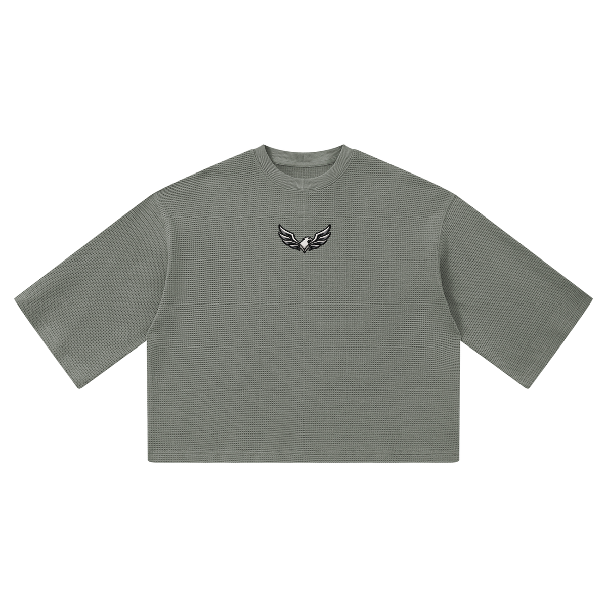 Unisex waffle boxy T-shirt