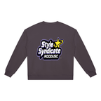 ROODUSC- Sudadera unisex de cuello redondo de gramaje elevado