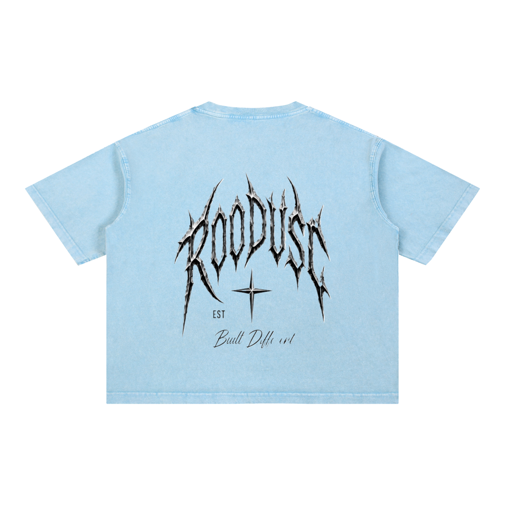 Camiseta de Algodón con Lavado Mineral de Corte Holgado