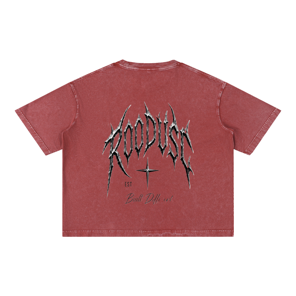 Camiseta de Algodón con Lavado Mineral de Corte Holgado
