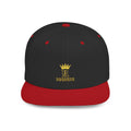 Crowned-R Snapback — Negro/Rojo