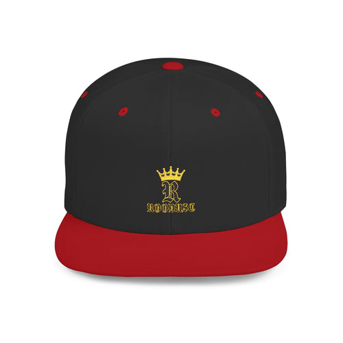Crowned-R Snapback — Black/Red