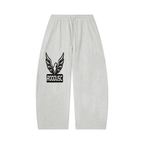 Unisex waffle barrel leg pants