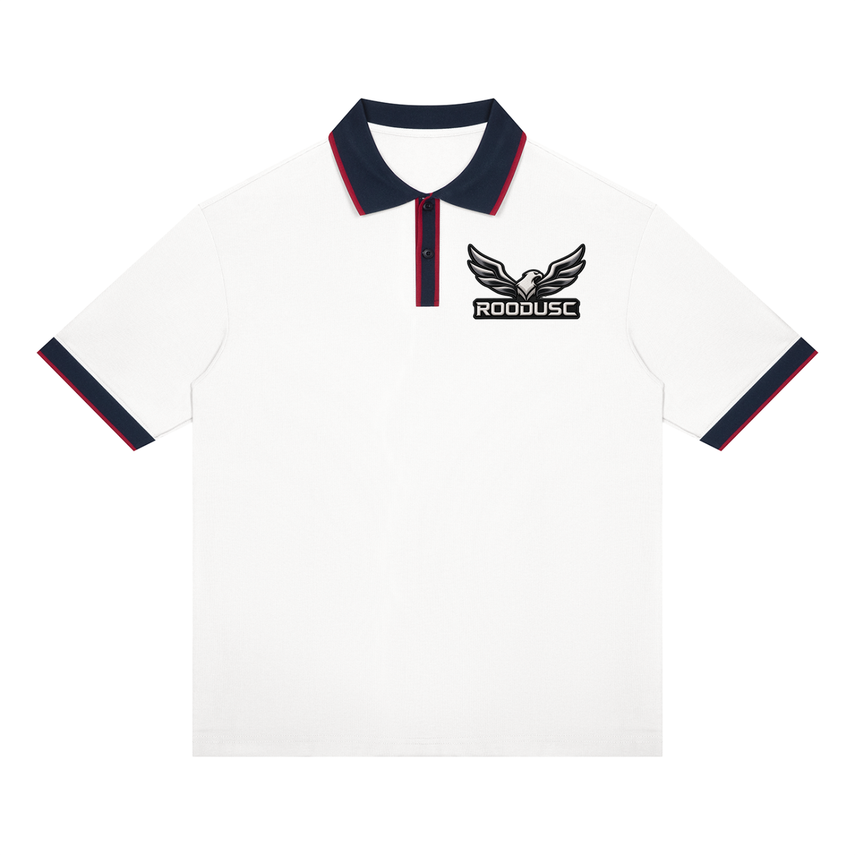 Unisex color block polo shirt