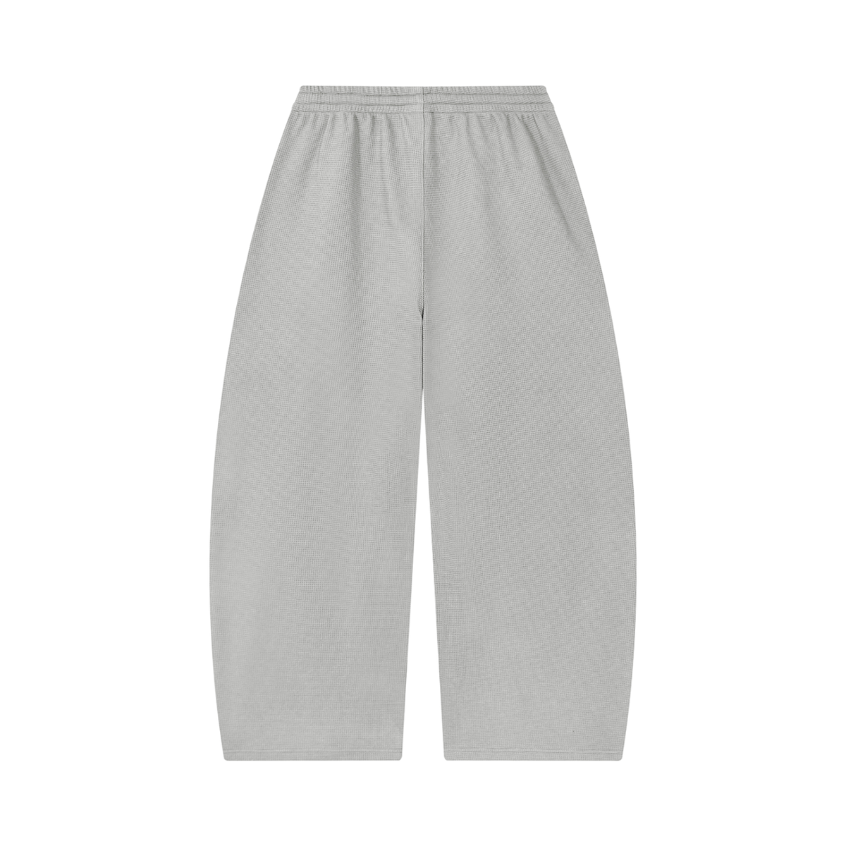 Unisex waffle barrel leg pants
