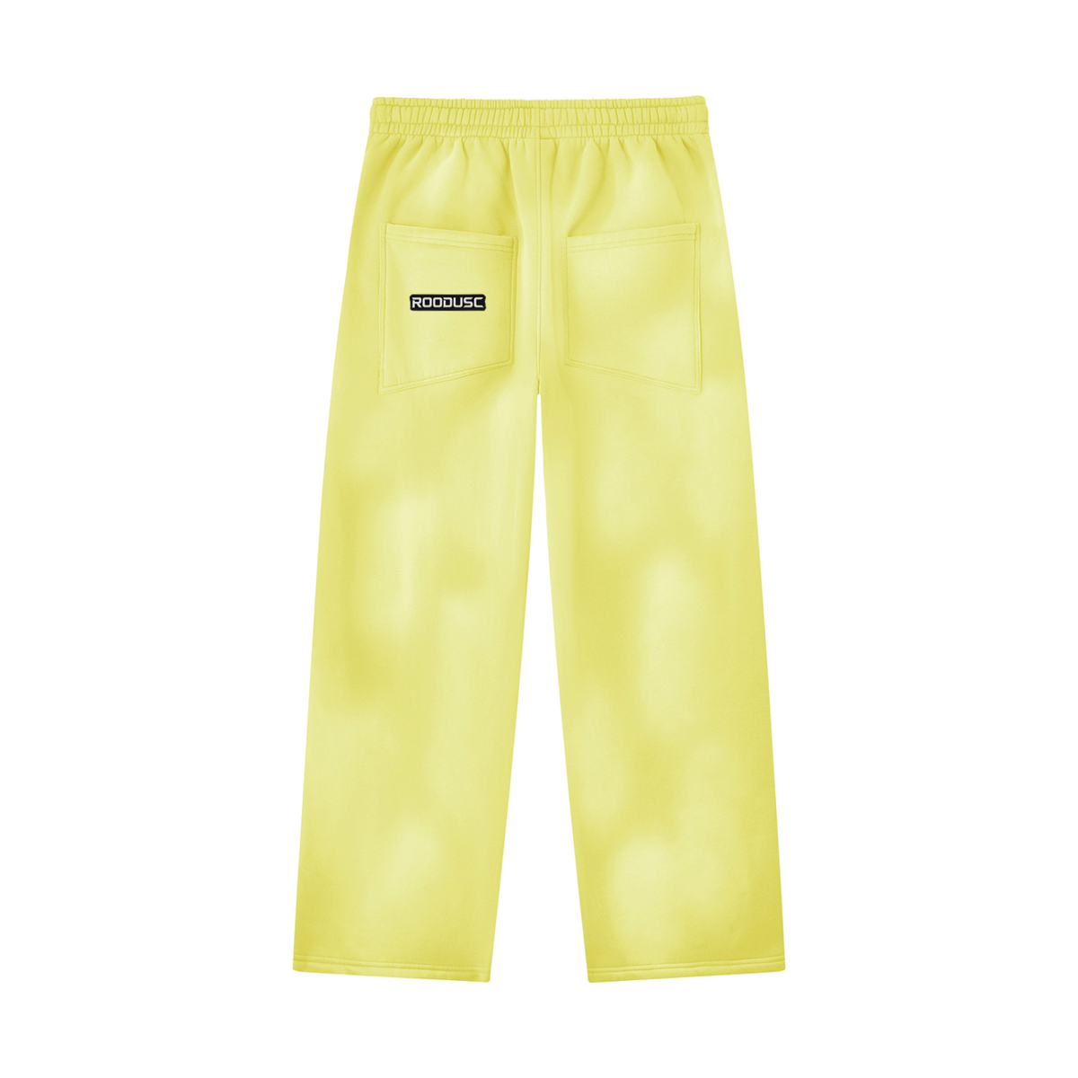 ROODUSC-Pantalones de chándal unisex de pierna ancha con efecto desteñido por el sol