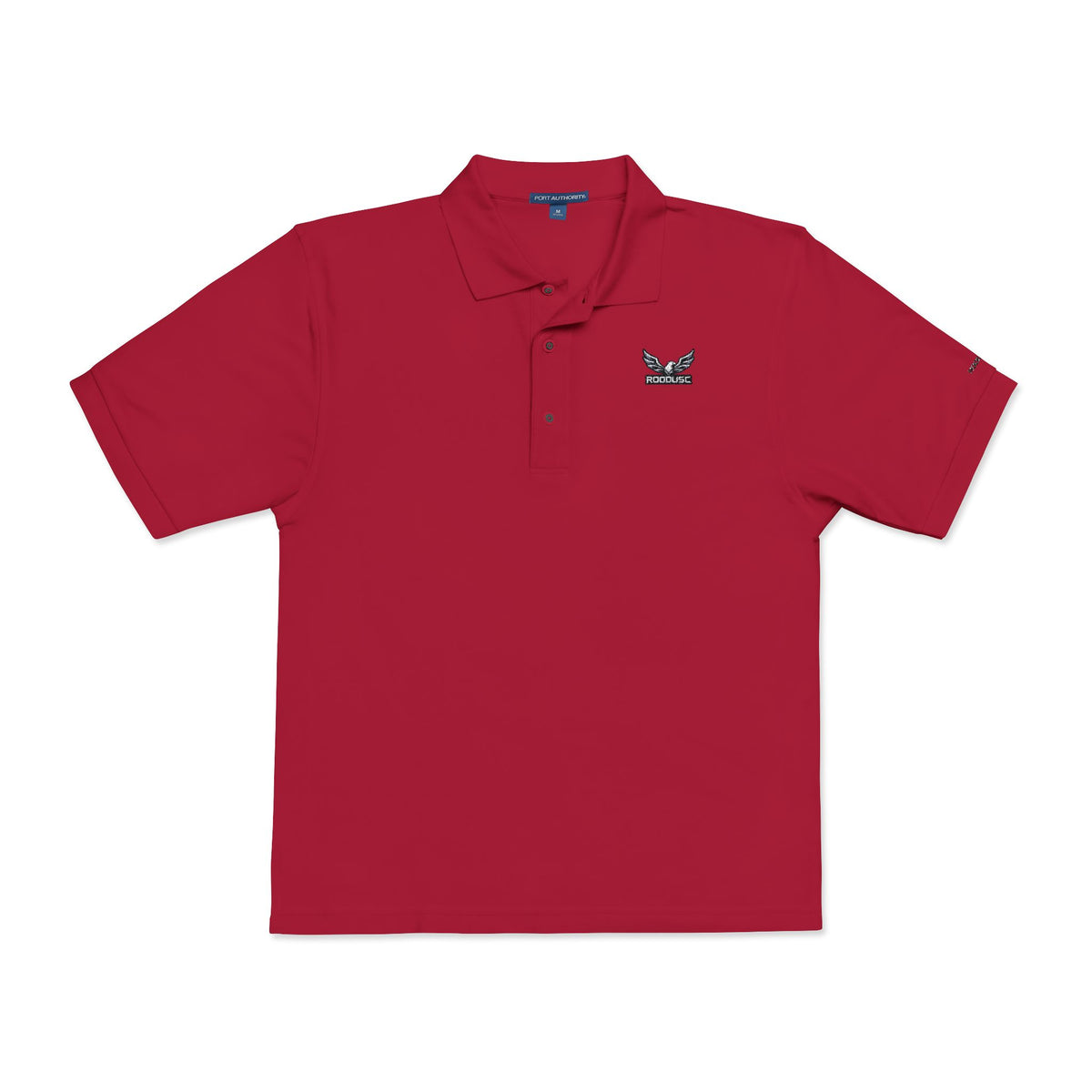 ROODUSC-Camisa tipo polo con astas de ciervo bordadas