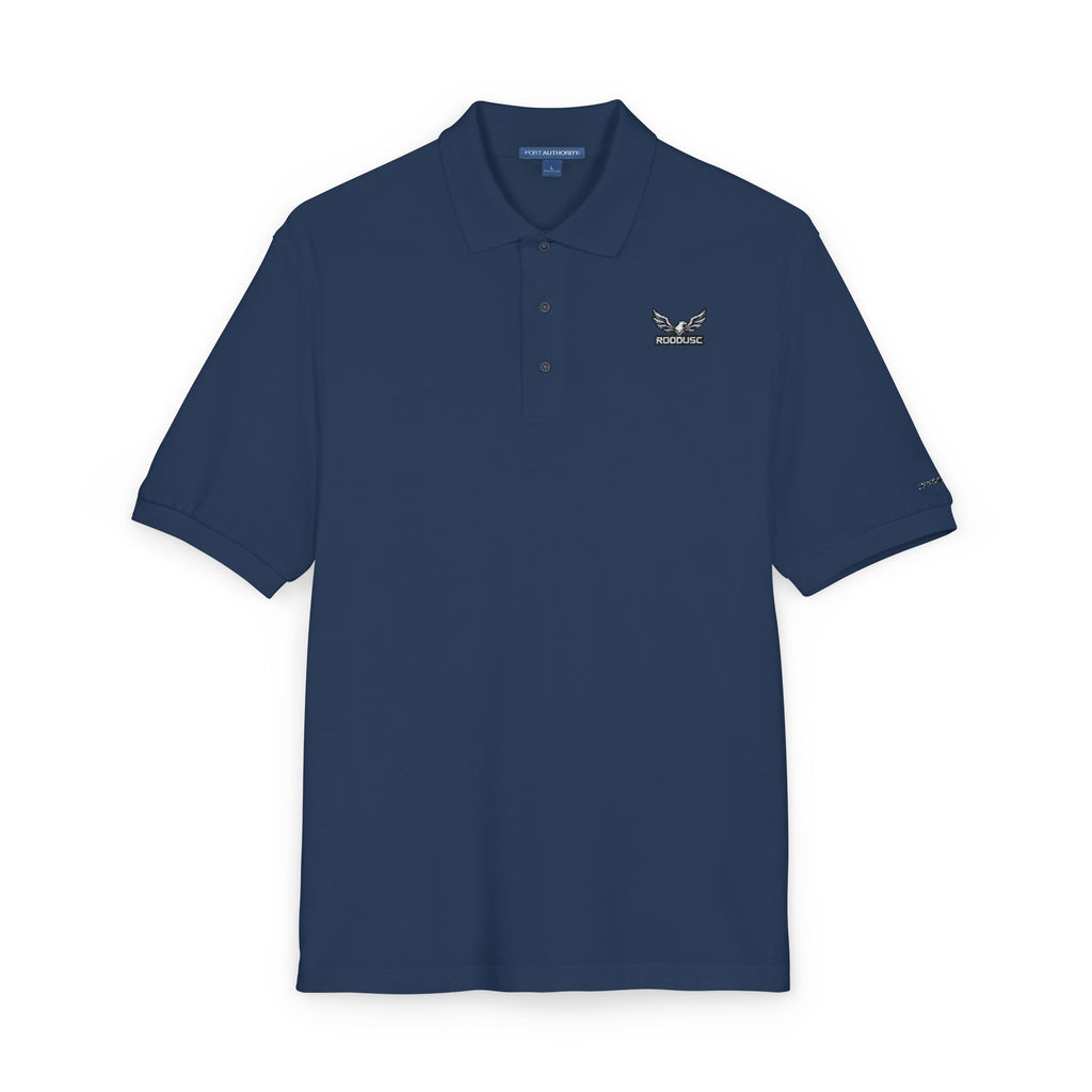 ROODUSC-Camisa tipo polo con astas de ciervo bordadas