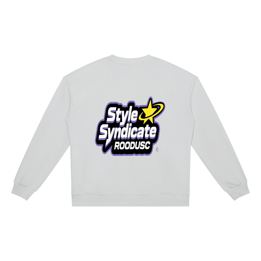 ROODUSC- Sudadera unisex de cuello redondo de gramaje elevado