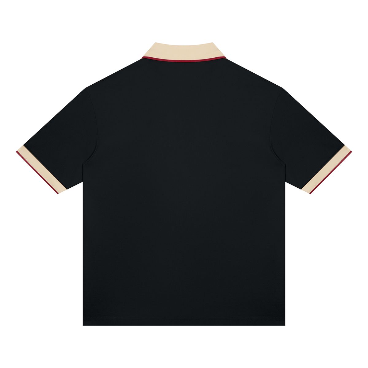 Unisex color block polo shirt