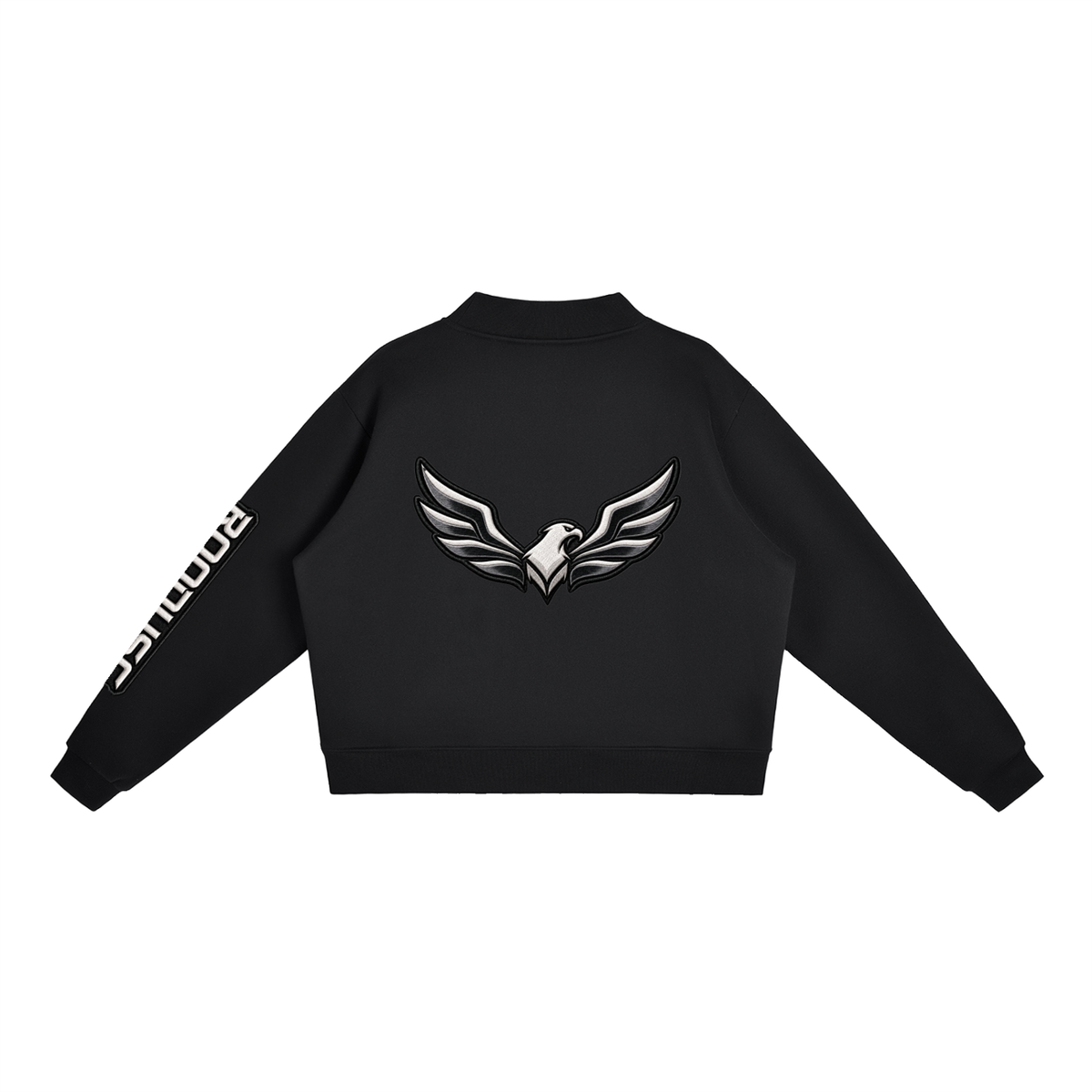 ROODUSC-Sudadera esencial de cuello alto de tejido polar