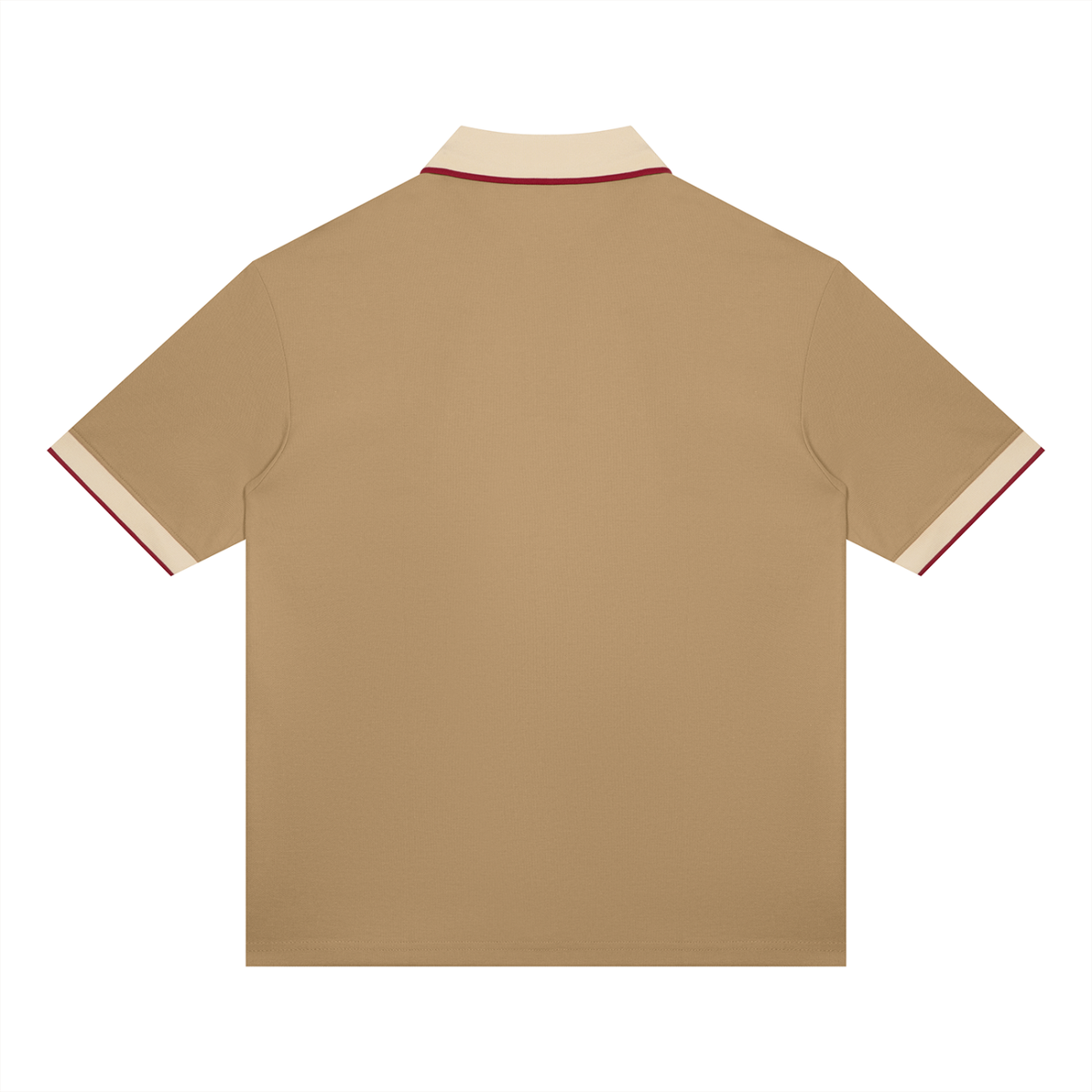 Unisex color block polo shirt