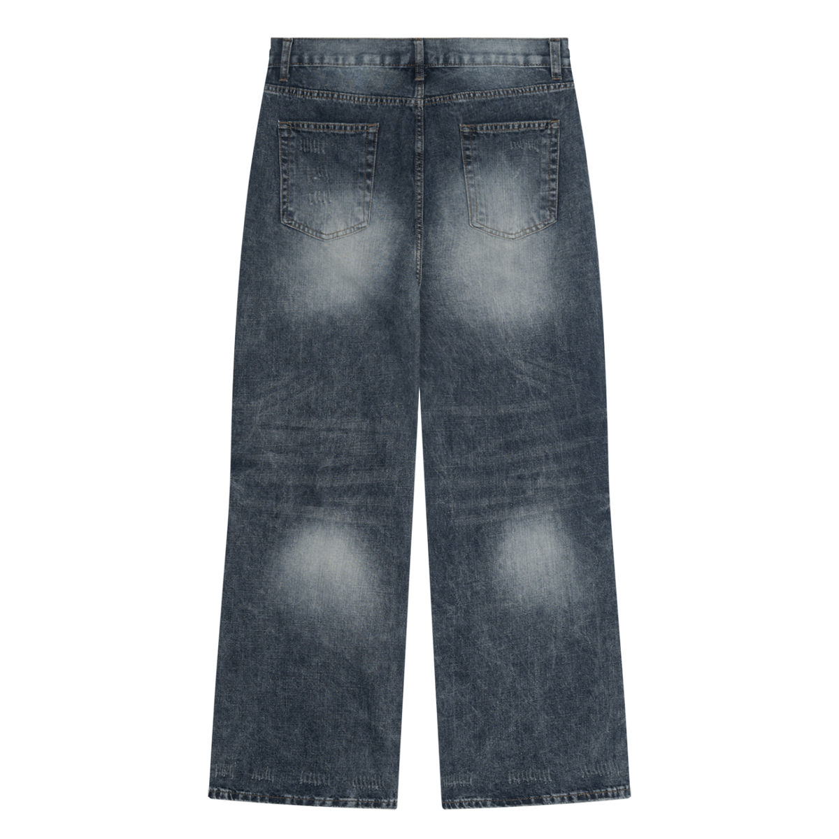 Men's vintage wash denim jeans