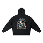 Unisex heavyweight ruched sleeves hoodie