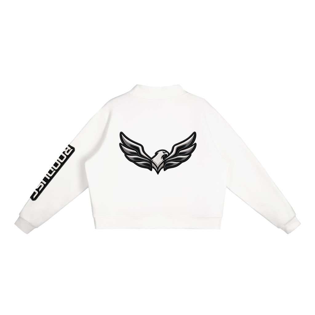 ROODUSC-Sudadera esencial de cuello alto de tejido polar