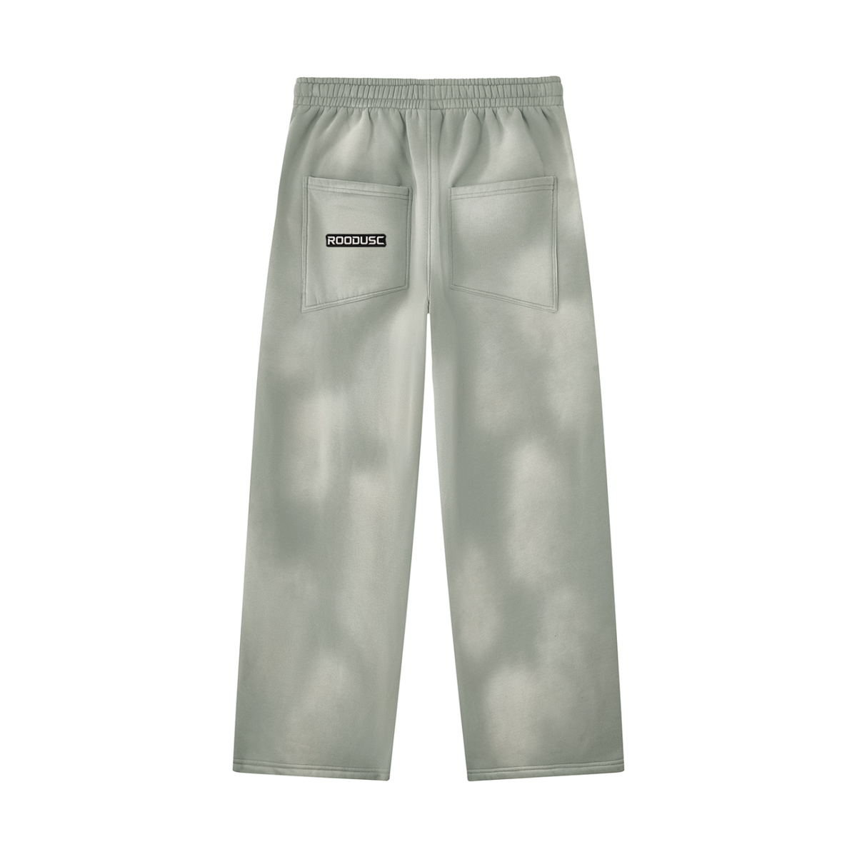 ROODUSC-Pantalones de chándal unisex de pierna ancha con efecto desteñido por el sol