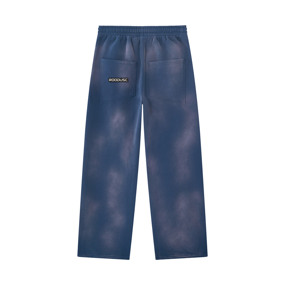 ROODUSC-Pantalones de chándal unisex de pierna ancha con efecto desteñido por el sol