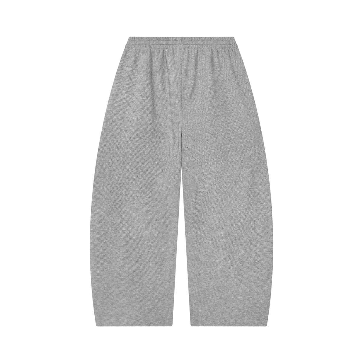 Unisex waffle barrel leg pants
