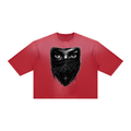 Camiseta unisex ROODUSC de corte cuadrado con efecto lavado vintage y desgaste por sol