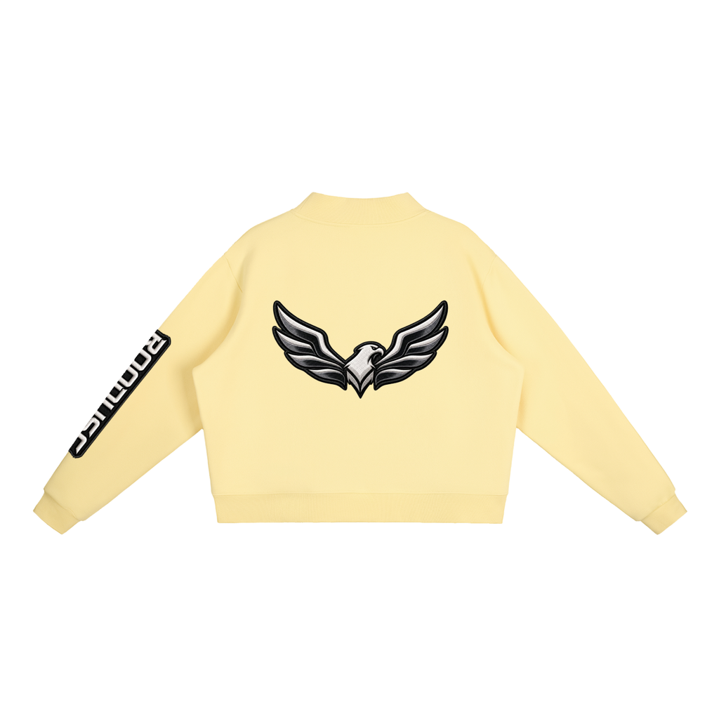ROODUSC-Sudadera esencial de cuello alto de tejido polar
