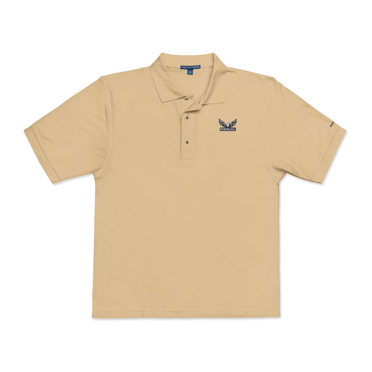 ROODUSC-Camisa tipo polo con astas de ciervo bordadas