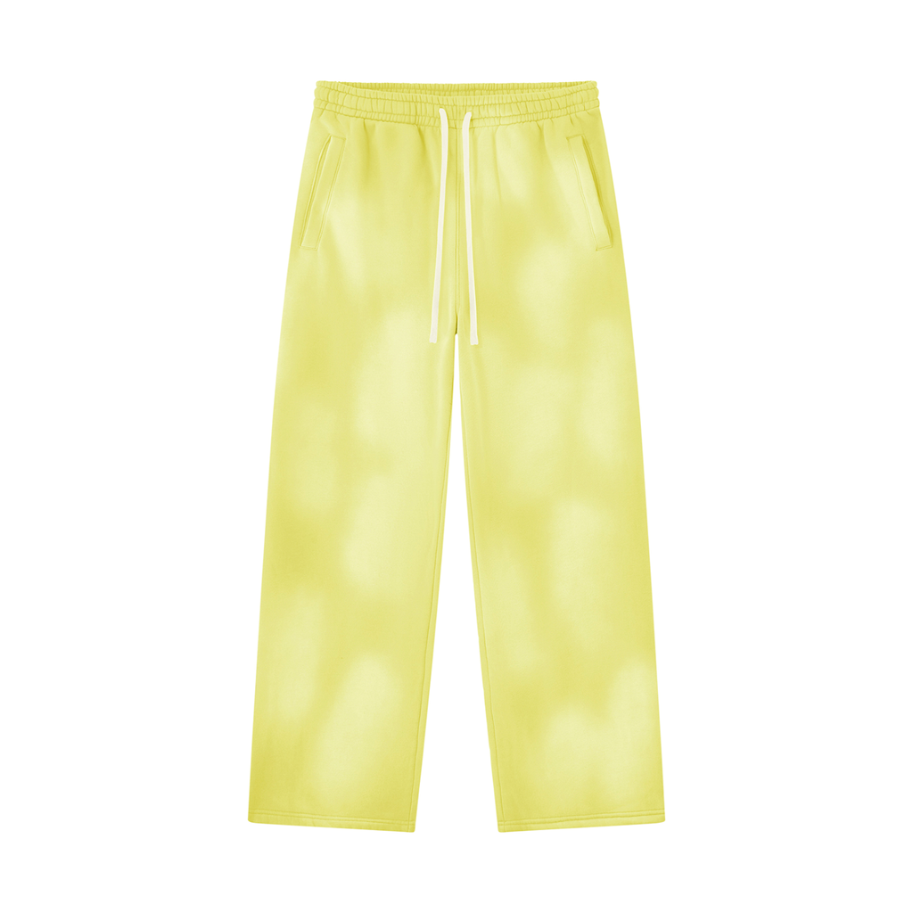ROODUSC - Pantalon de jogging unisexe ample en molleton effet délavé