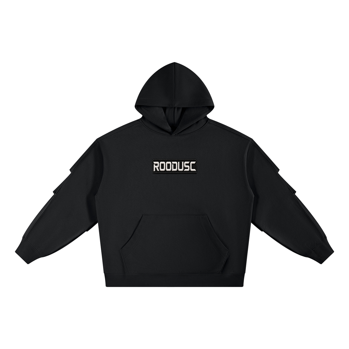 ROODUSC- Sudadera con capucha unisex de gramaje pesado y mangas fruncidas
