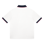 Unisex color block polo shirt