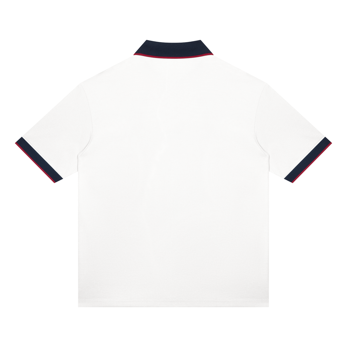 Unisex color block polo shirt