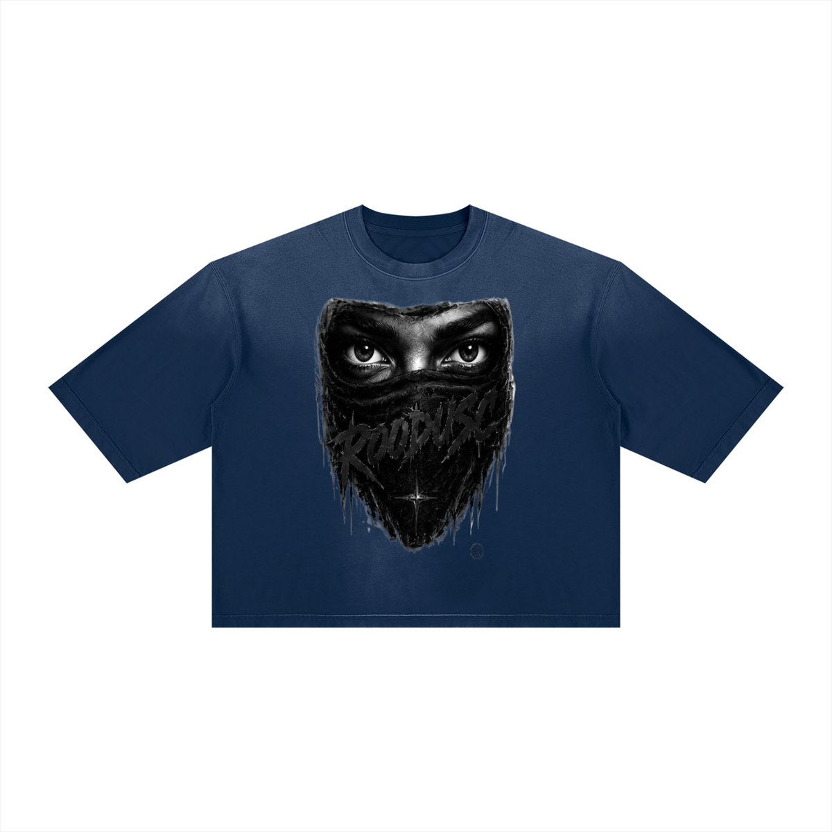 T-shirt unisexe ROODUSC coupe boxy, effet délavé vintage