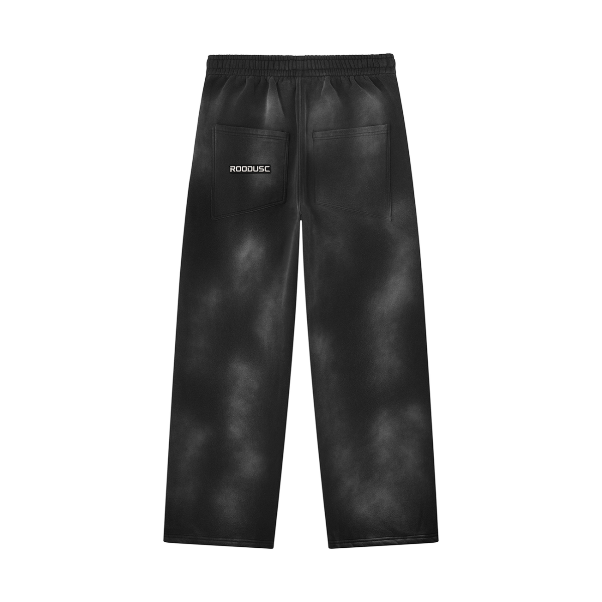 ROODUSC-Pantalones de chándal unisex de pierna ancha con efecto desteñido por el sol