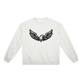 ROODUSC- Sudadera unisex de cuello redondo de gramaje elevado