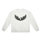 ROODUSC- Sudadera unisex de cuello redondo de gramaje elevado
