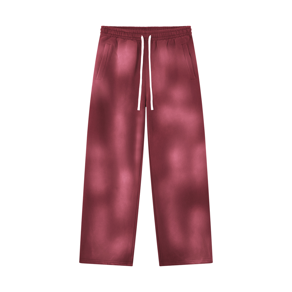 ROODUSC - Pantalon de jogging unisexe ample en molleton effet délavé