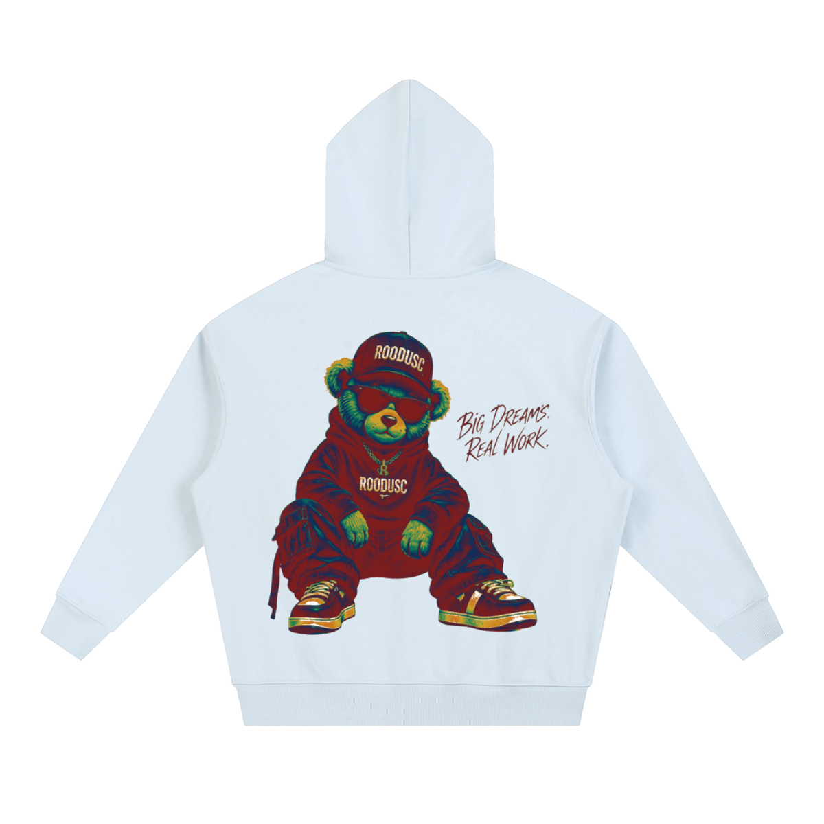 Sudadera con capucha ROODUSC, corte cuadrado, gramaje pesado y hombros caídos
