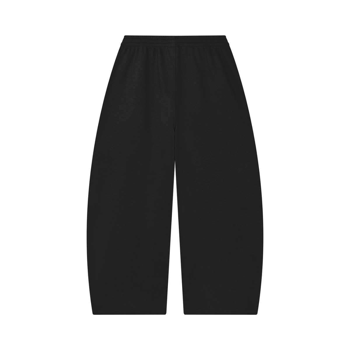 Unisex waffle barrel leg pants