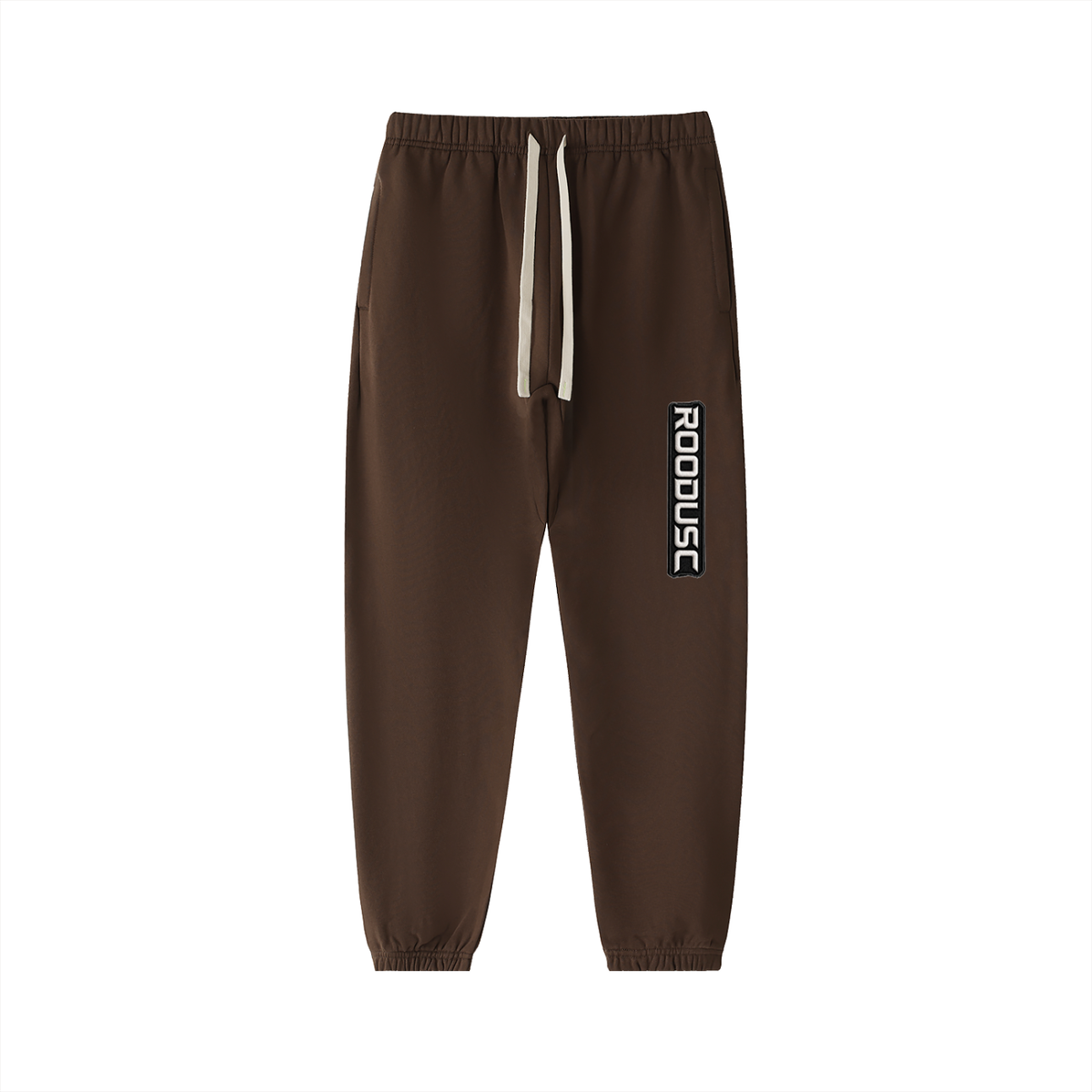 ROODUSC-Pantalones de chándal de algodón pesado esencial