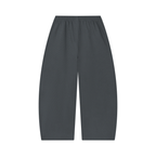 Unisex waffle barrel leg pants
