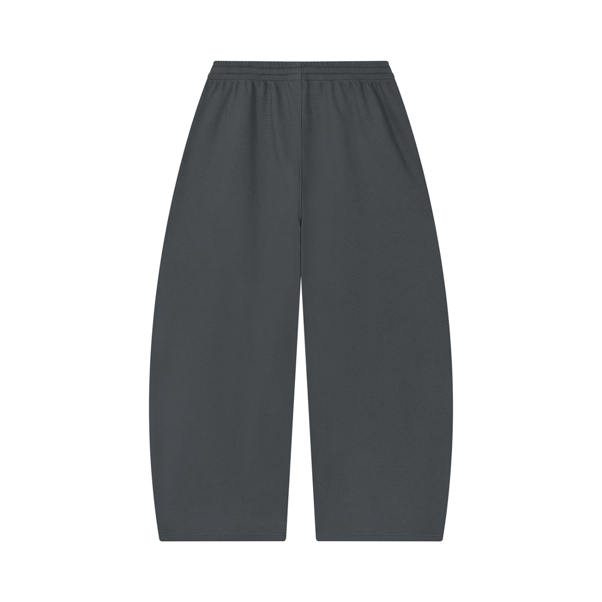 Unisex waffle barrel leg pants