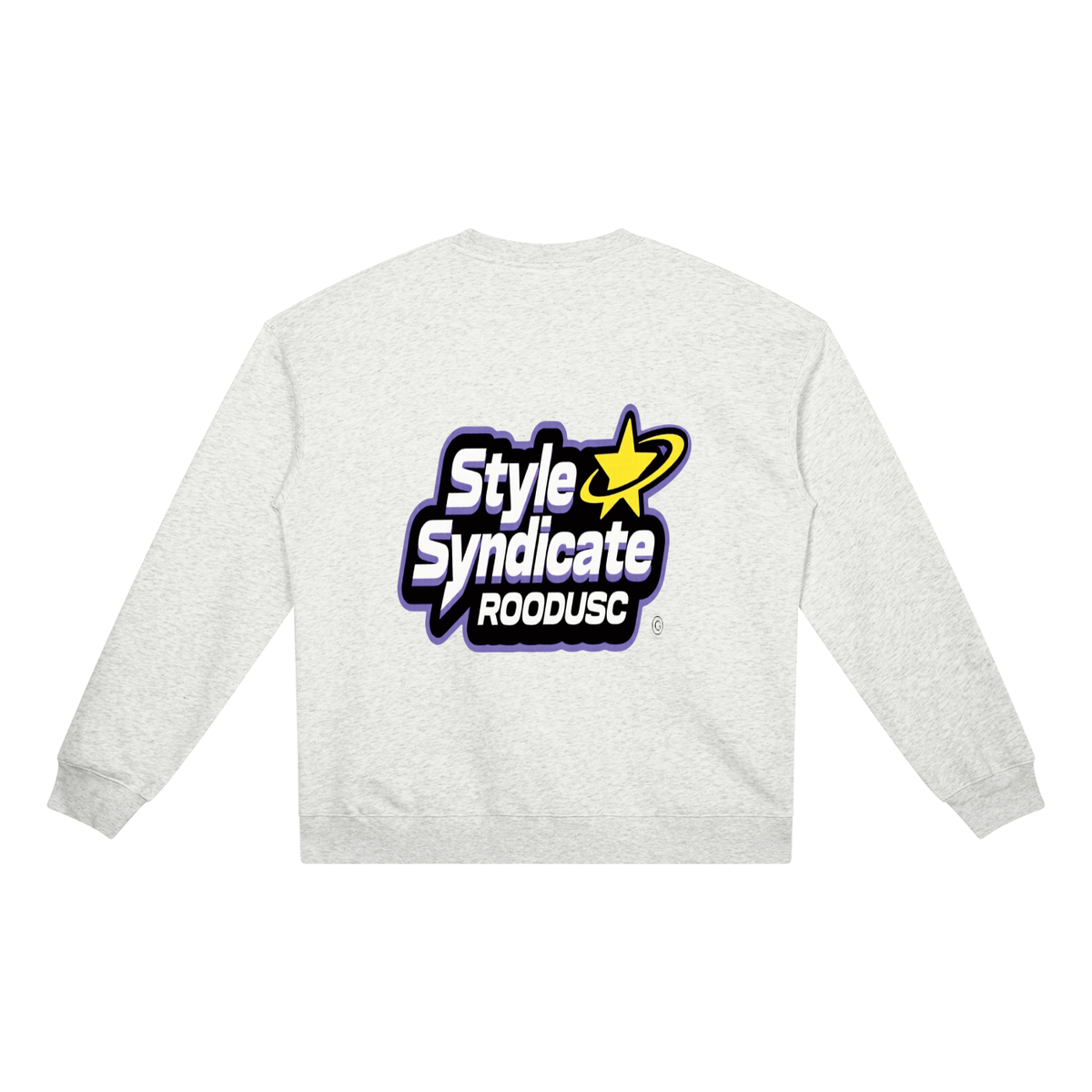 ROODUSC- Sudadera unisex de cuello redondo de gramaje elevado