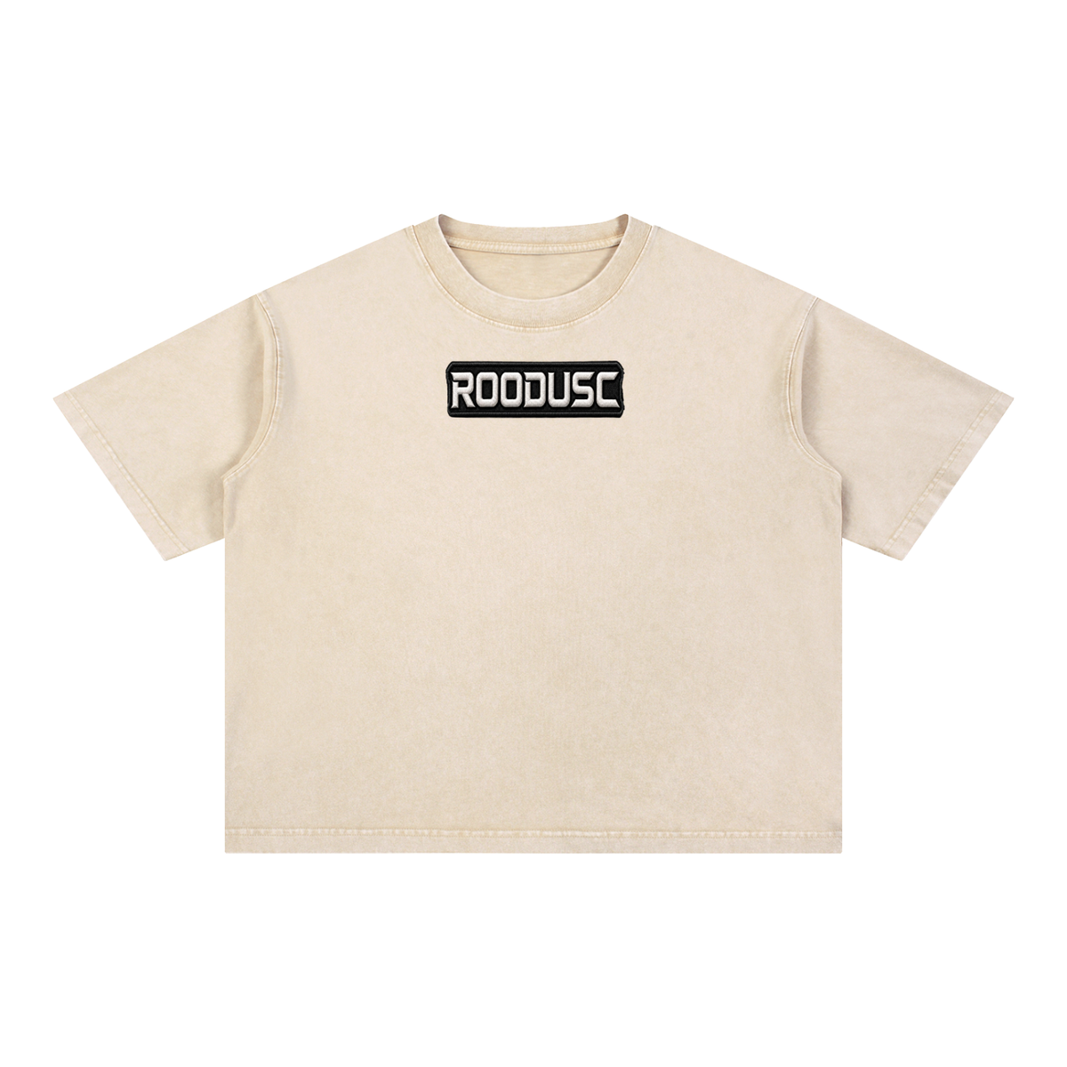 Mineral wash boxy cotton T-shirt