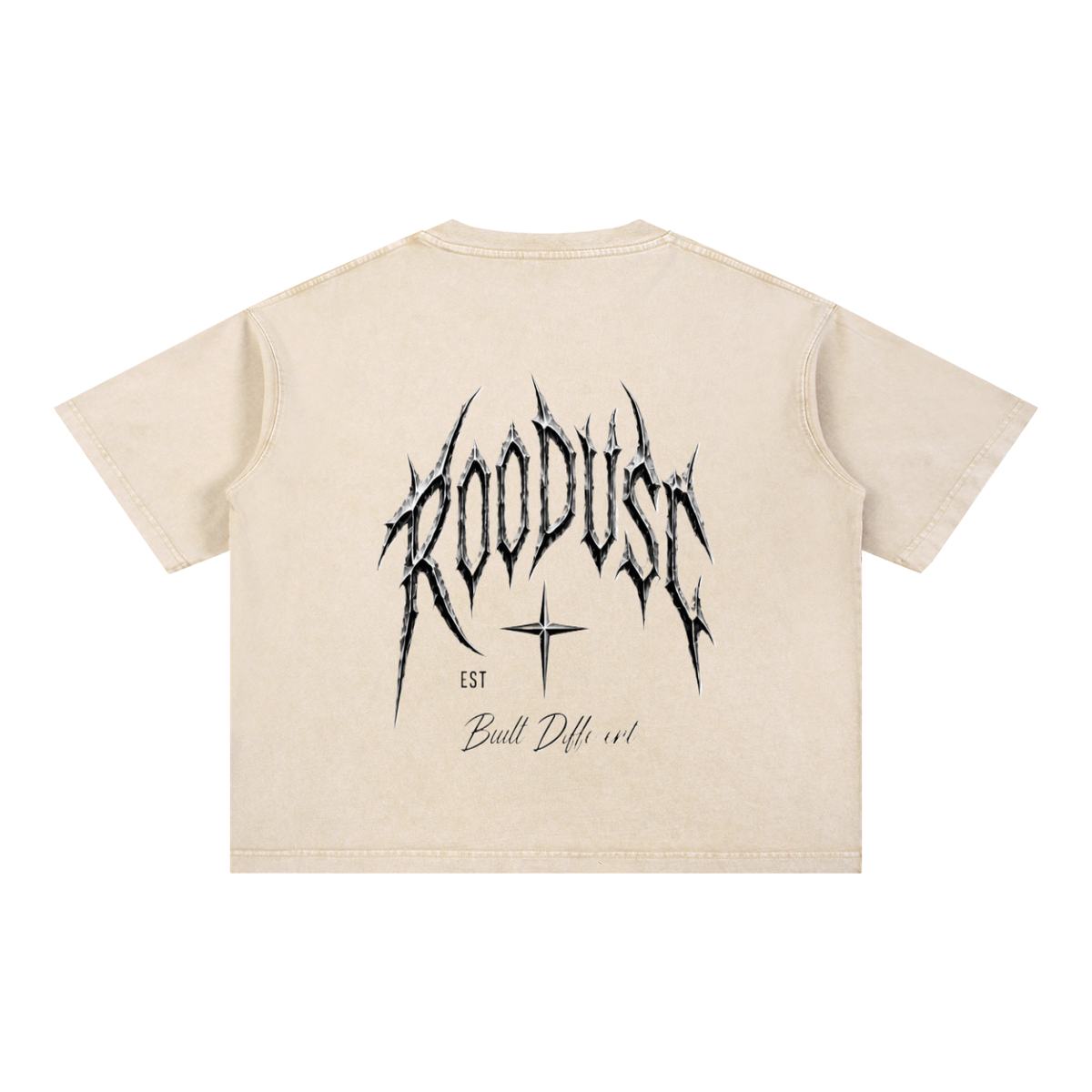 Camiseta de Algodón con Lavado Mineral de Corte Holgado