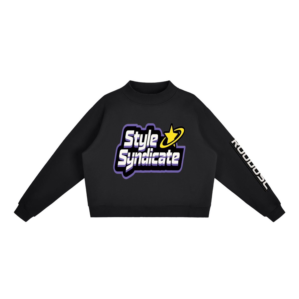 ROODUSC-Sudadera esencial de cuello alto de tejido polar