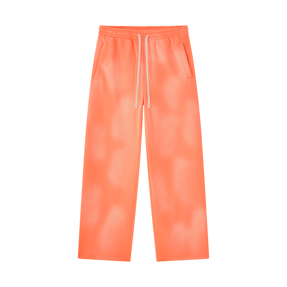ROODUSC-Pantalones de chándal unisex de pierna ancha con efecto desteñido por el sol