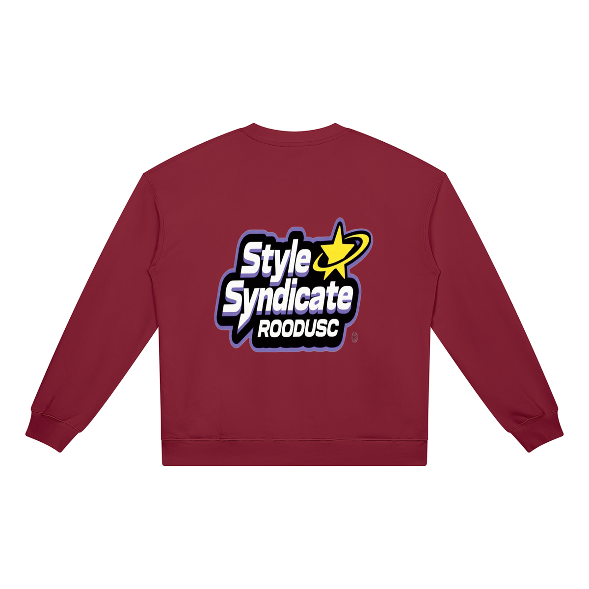 ROODUSC- Sudadera unisex de cuello redondo de gramaje elevado