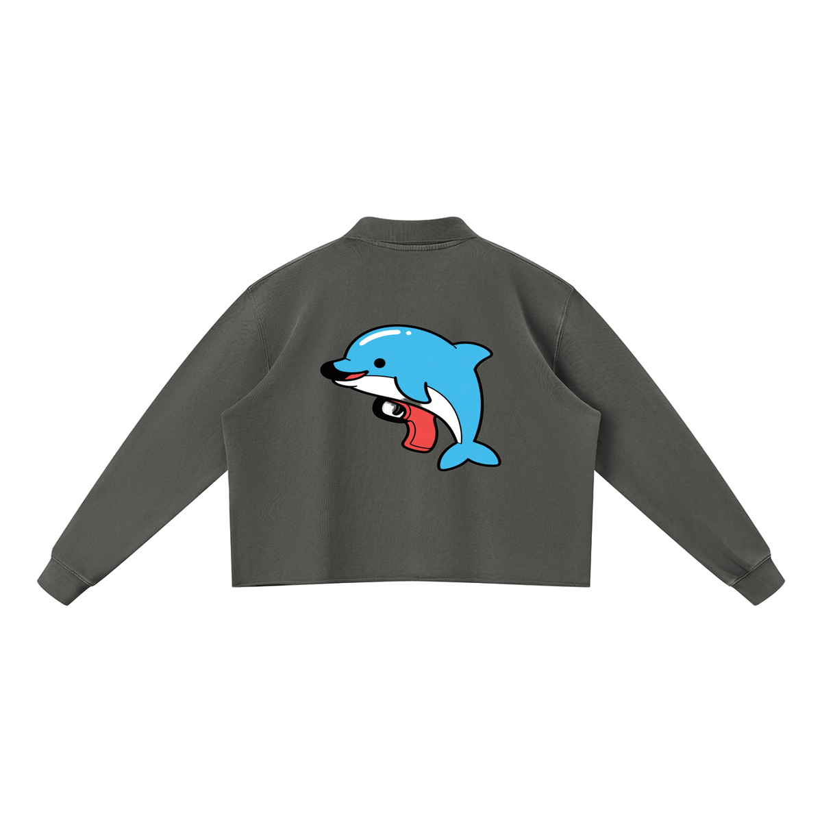Unisex mineral wash pullover sweatshirt