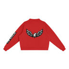 ROODUSC-Sudadera esencial de cuello alto de tejido polar