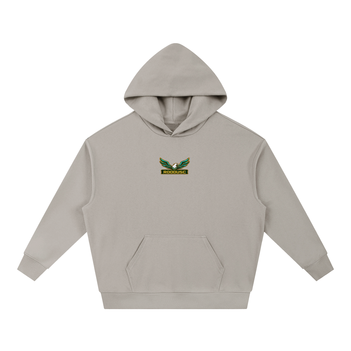 Sudadera con capucha ROODUSC, corte cuadrado, gramaje pesado y hombros caídos