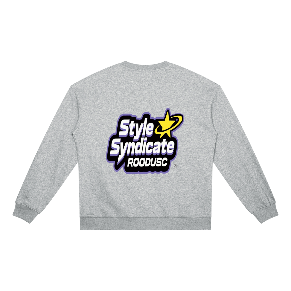 ROODUSC- Sudadera unisex de cuello redondo de gramaje elevado