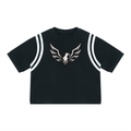 ROODUSC**Camiseta Unisex de Corte Cuadrado con Bloques de Color y Textura Waffle